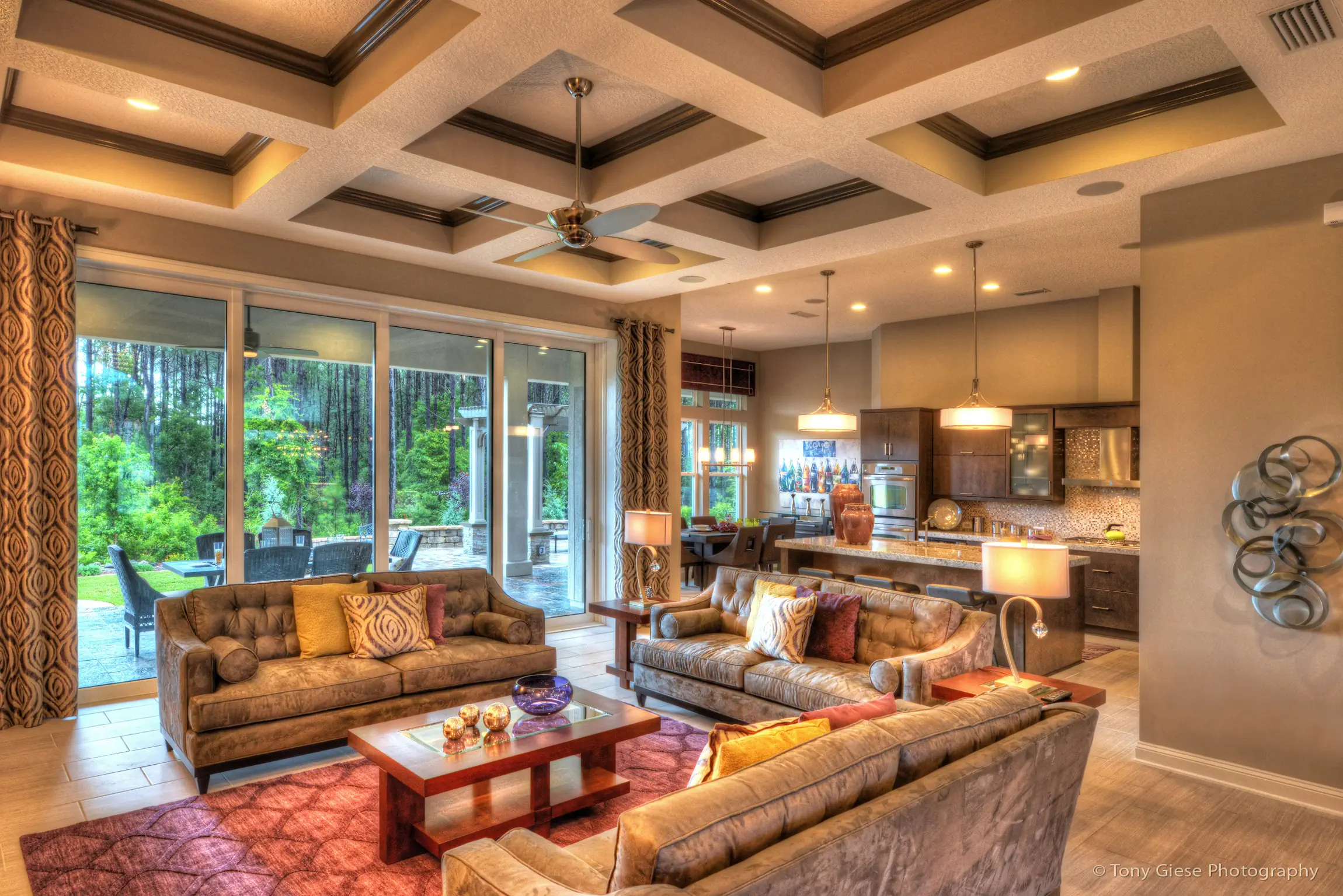 Beautiful new model home interior located in northeastern Florida.