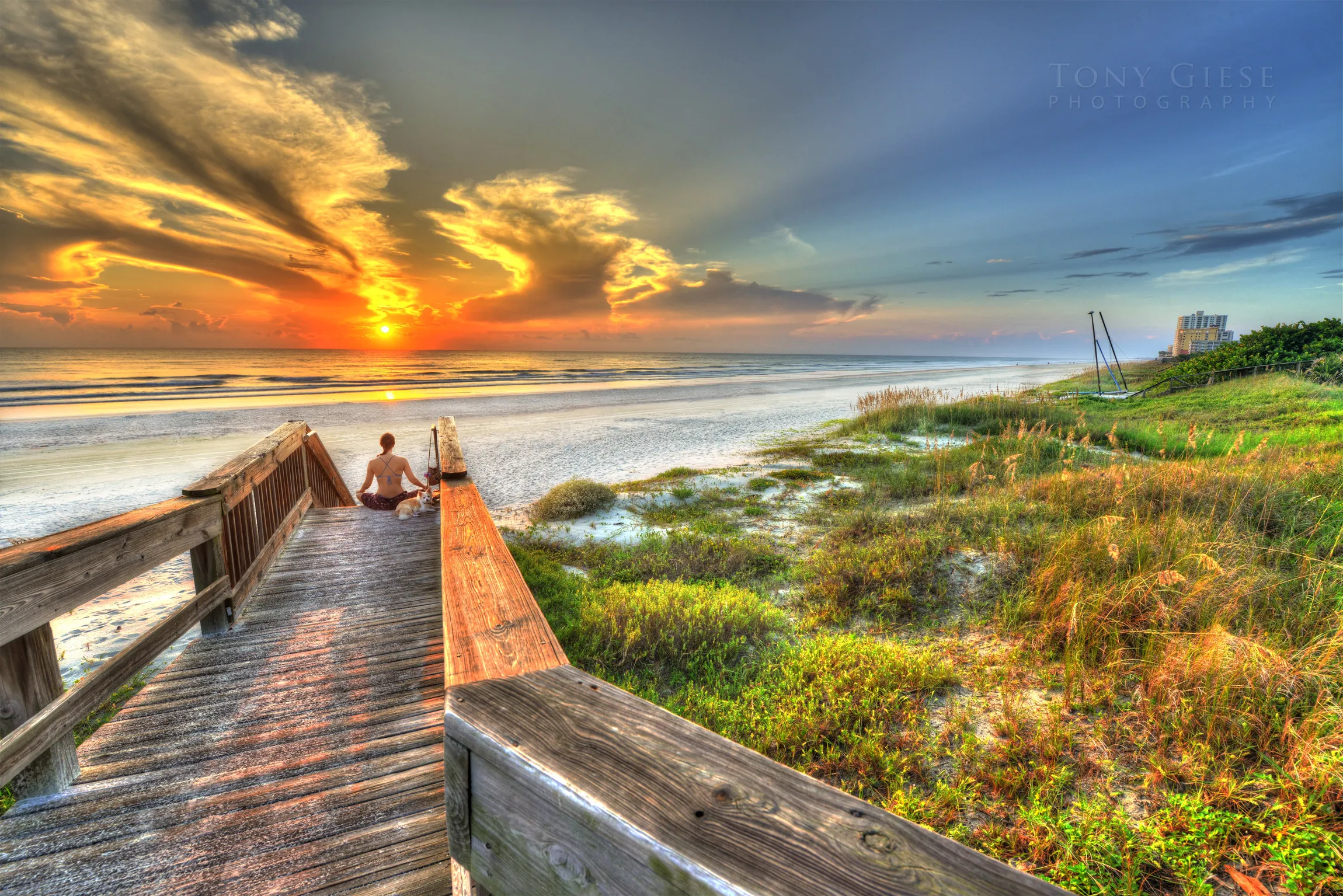 Sunrise Daytona Beach meditation. Photography by Tony Giese